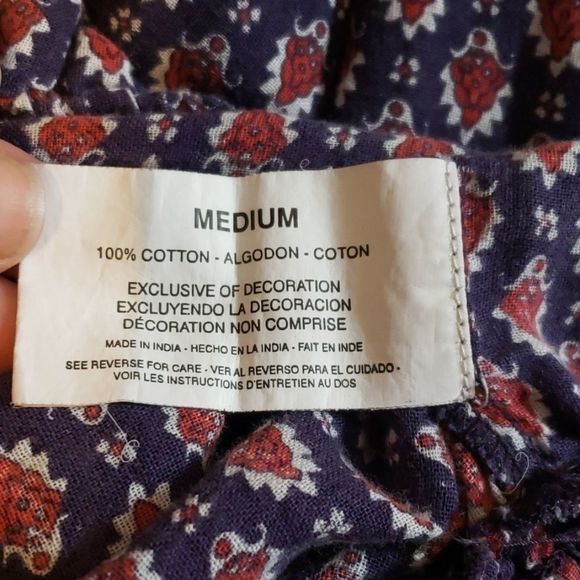 Nine West Navy and Red Paisley Blouse - Picture 5 of 8